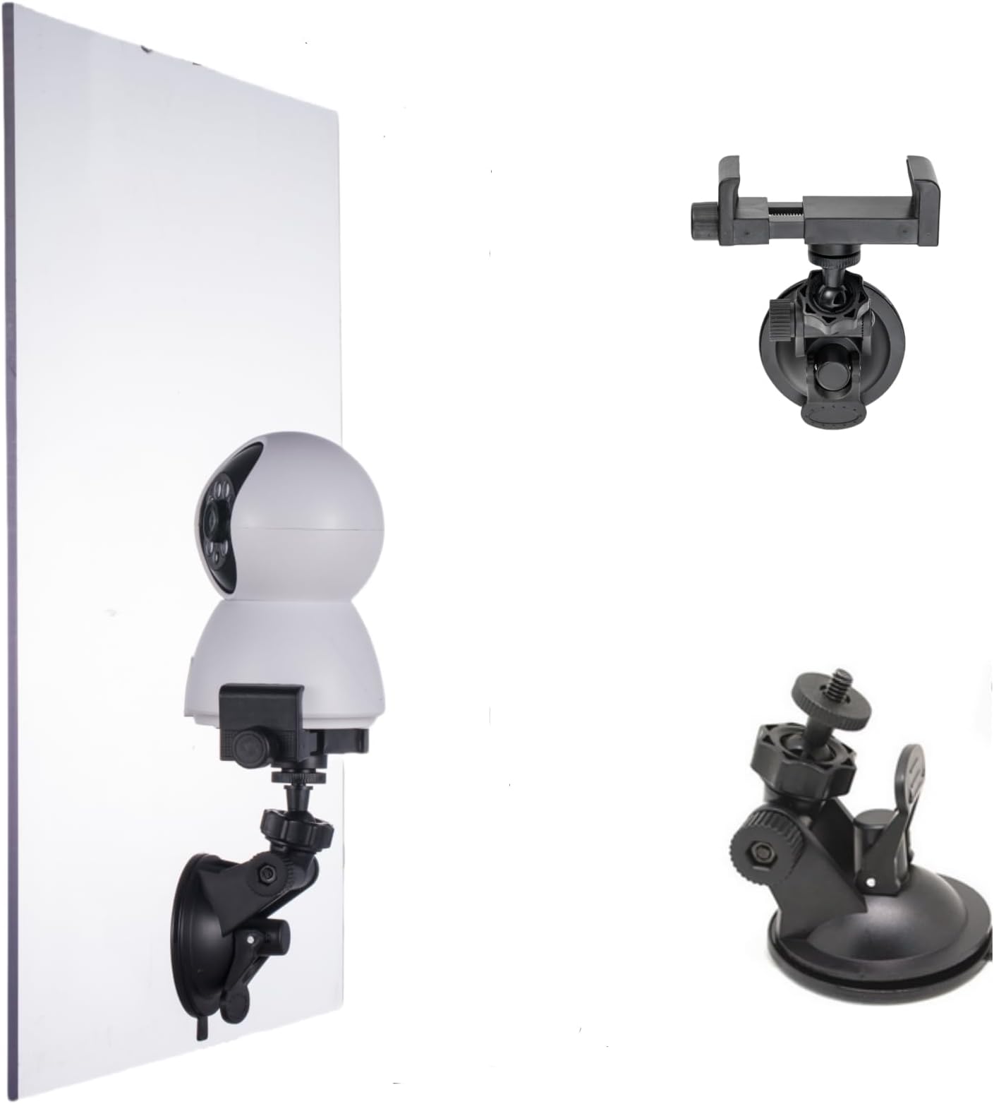 Window Holder Stand for Security Cameras, Suction Mount Holder, Holder Compatible with Aquarium Camera, Window Cam Monitor