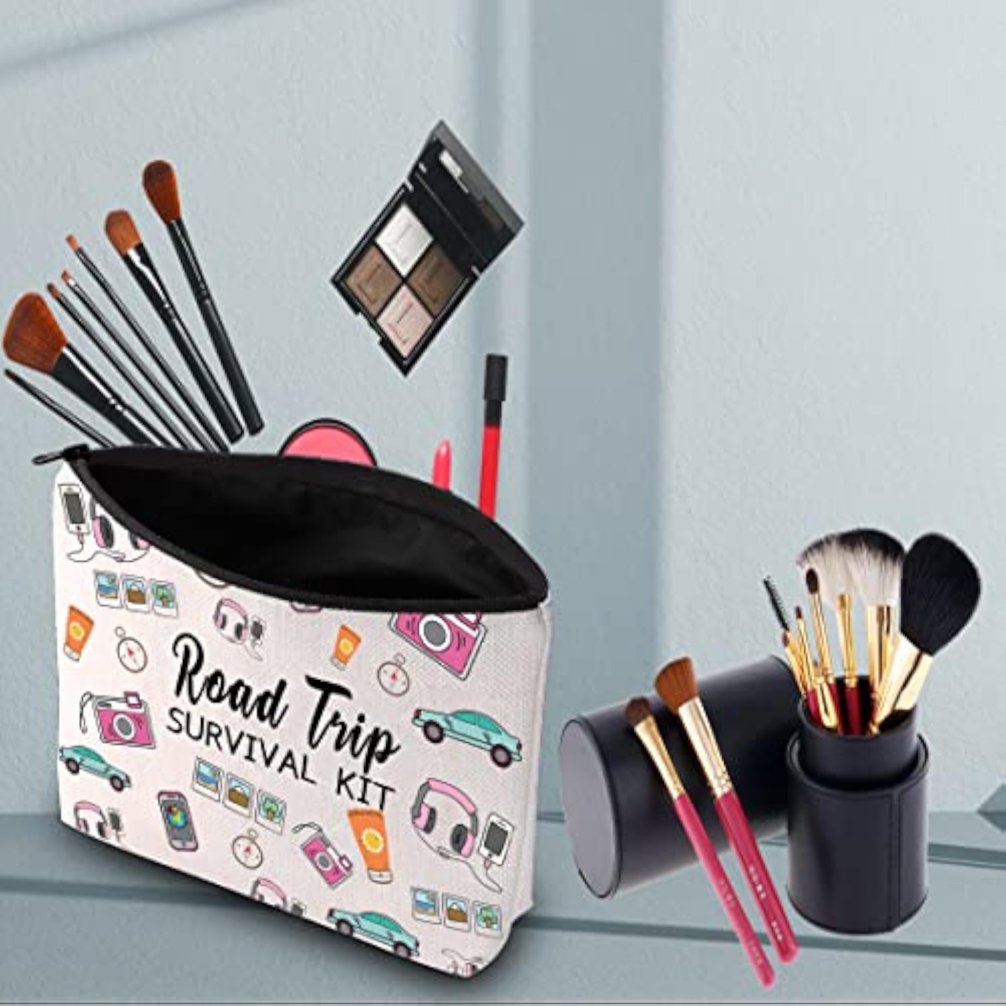 Trip Survival Makeup Bag, Adventure Lover Gift