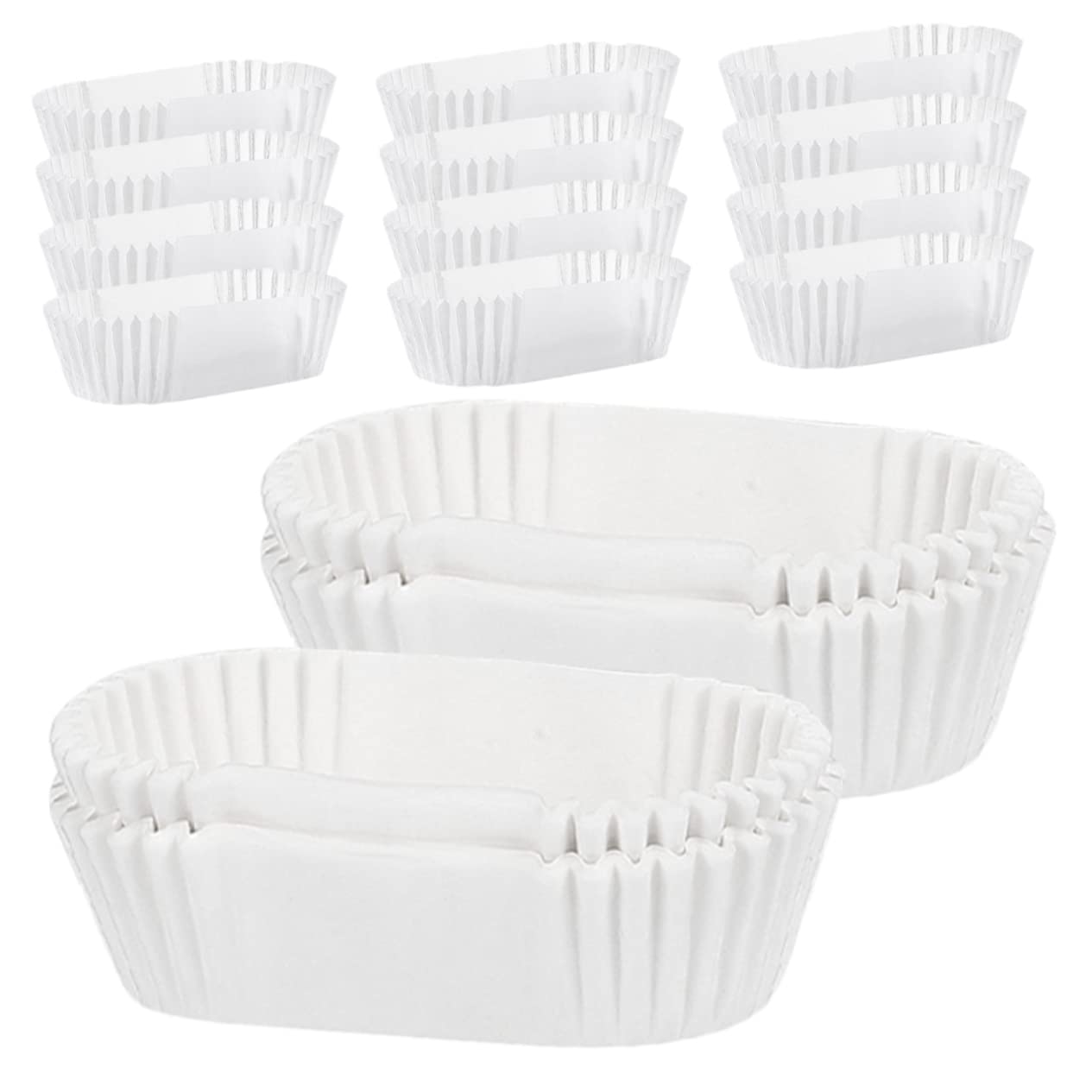 Caissettes de Cuisson en Papier pour Cupcakes, 2000 Pièces Blanches