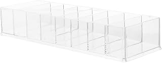 VICASKY Household Tea Bag Organizer Box 8-compartment Open Storage Container Multi-function Coffee Accessory Desktop Organizer for Kitchen and Pantry