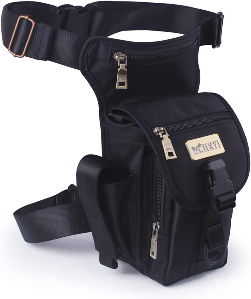 Drop Leg Bag for Men, Waterproof Thigh Pack with Water Bottle Pouch, Large Capacity Fanny Pack Perfect for Outdoor Sports and Activities