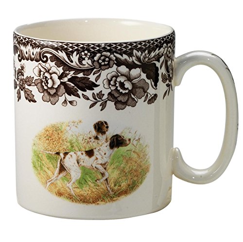 Spode Woodland Hunting Dogs Flat Coated Pointer Mug