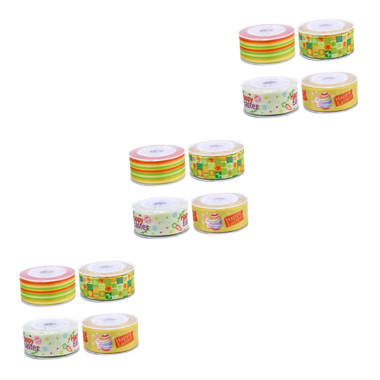 SHINEOFI 12rollen Osterribbon Bunte Satinbänder Für Bastelprojekte Haarschmuck Geschenkverpackungen Und Dekorationen Stilvolle Designs