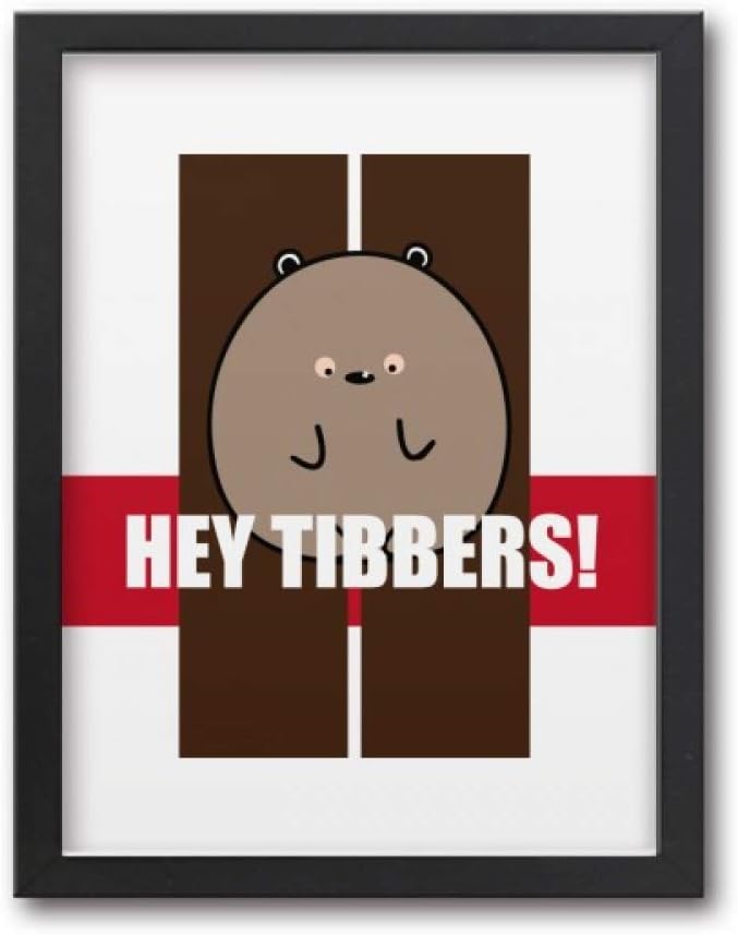 offbb Hey Tibbers Art Deco Gift Fashion Art Painting Frame Exhibition Decoration Home Adorn Decor