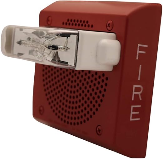 Wheelock ET70WP24185WFR Weatherproof Speaker Strobe, Red
