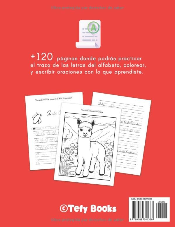 Miniatura 2 de Mi Libro de Caligrafía Letra Cursiva +7 Cuaderno de ejercicios para niños (Alfabeto En Español) (Spanish Edition)