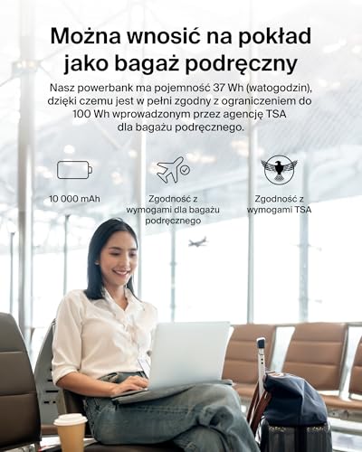 Belkin BOOSTCHARGE Plus 10K Powerbank i ładowarka (10 000 mAh ze zintegrowanymi kablami Lightning (MFI) i USB-C oraz dodatkowym portem ładowania USB-C) – niebieski