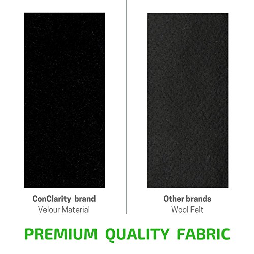 3 In X 60 Ft - Vibrancy Enhancing Projector Screen Felt Tape Border - By Conclarity – Deepest Black Ultra High Contrast Flocking For Diy Screen Borders Absorbs Light, Brightens Image & Stops Bleed #TOP2