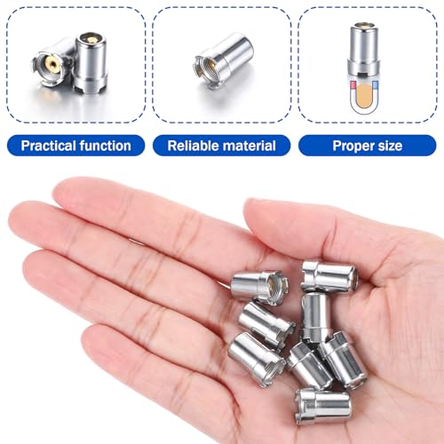 Image of Giantree 8 Pcs Gilding Magnetic Threaded Soldering Iron Ring Adapter Connector Repair Parts, Threaded Metal Accessories For Electronic Devices, Universal Multi-Function