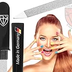 3 Swords Germany - Brand Quality Double Sided (fine & coarse) Sapphire Metal Pocket Nail File (1 Piece), Made in Solingen Germany - Image 2