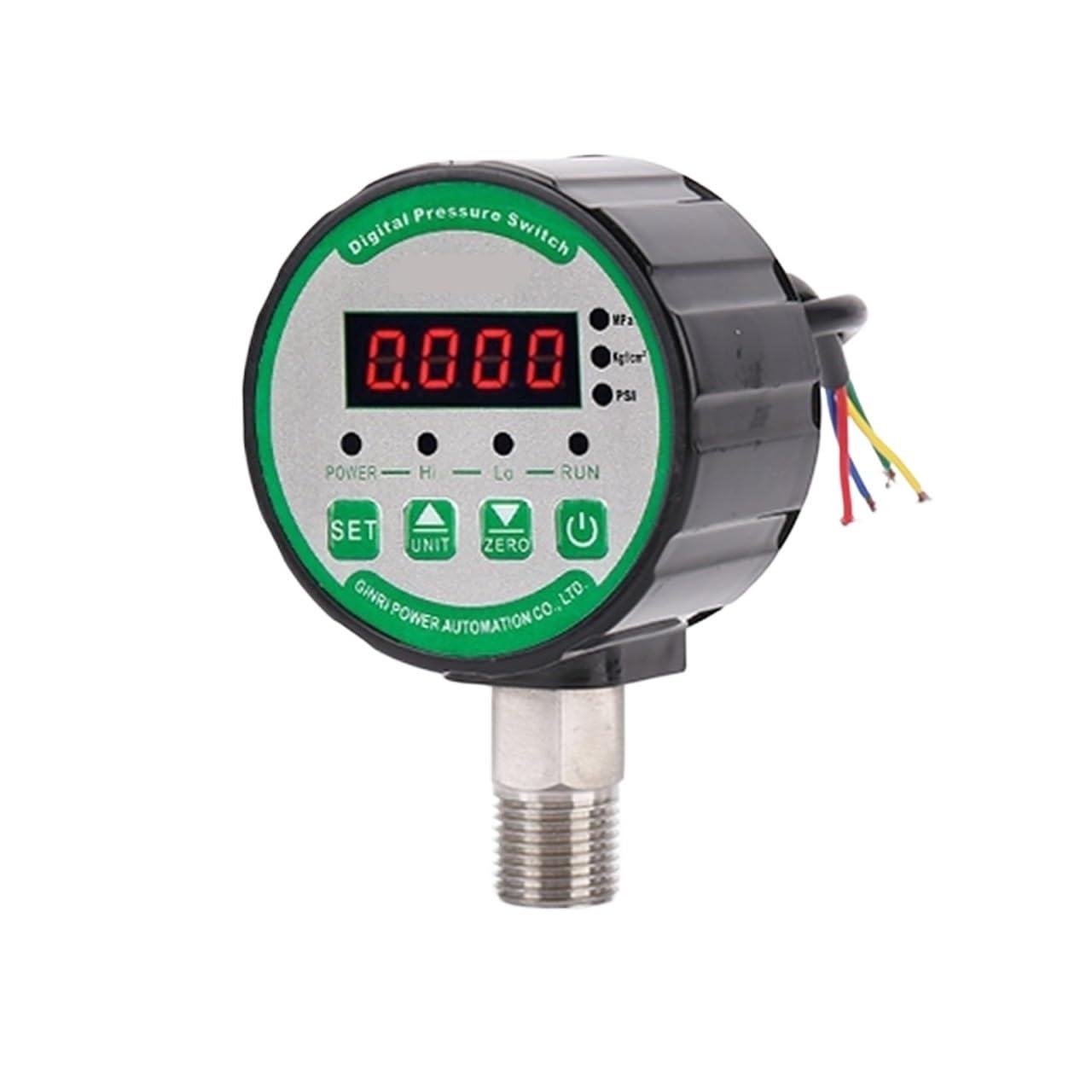 Manómetro de interruptor presión Digital DPR-S80 0-10Mpa NPT1/4 G1/4 para compresor aire agua y aceite,Medición de precisión