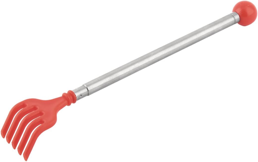 Ruilogod Metal Handle Plastic End Claw Shaped 2 Sections Extendable Back Scratcher Red (id: 186 7d8 cc2 92e d4e