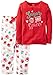 Carter's Girls 2 Pc Fleece 357g176, Print, 2T