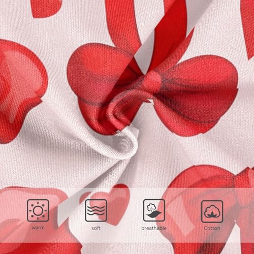 Red Bows Hearts Light Pink Toddler Underwear Floral 2t Cotton Cute Panties Girl Fun Print Kids Undies Briefs3