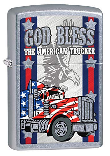 Zippo Encendedor God Bless The American Trucker miniatura 1
