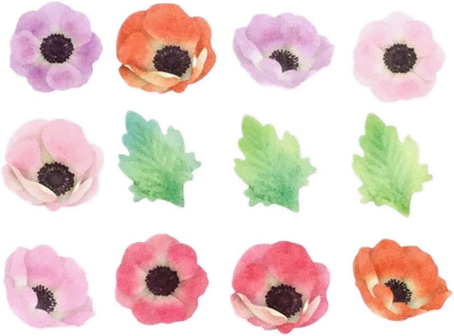 Anemone Flower - Bande Washi sticker Roll Washi Tape for Scrapbook Journaling Craft DIY