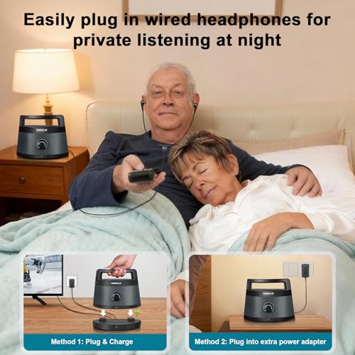 Image of SIMOLIO Wireless TV Speakers for Hard of Hearing Seniors w /Bluetooth, 621D
