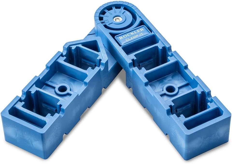 Rockler Clamp-It Adjustable Assembly Squares - 45° to 315° Angle Clamping Square for Woodworking - Adjustable Corner Clamp, Positioning Square Tool for Frames, Cabinets, Jigs.
