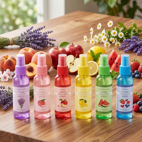 Image of 6 Pcs Hydrating Hand Washing Spray Travel Size