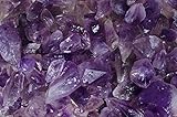 Fantasia Materials: 1 lb Amethyst High Grade Rough from Brazil - (Select from 3 Grades) - 'AA' Grade Semi Point - Raw Natural Crystals for Cabbing, Cutting, Tumbling, Polishing, Wire Wrapping, Reiki