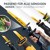 BAURIX® Brzeszczoty do wyrzynarki - SHARK® [6 sztuk] - 150 mm - 5/8 do 24 TPI - Brzeszczoty do drewna do szybkiego, czystego cięcia - Brzeszczoty do wyrzynarki do gwoździ, metalu, plastiku i drewna