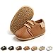 COSANKIM Baby Boys Girls Canvas Shoes Non Slip Soft Sole Infant Sneakers Toddler First Walker Crib Shoes, 6-12 Months Infant, A-Brown Baby Shoes
