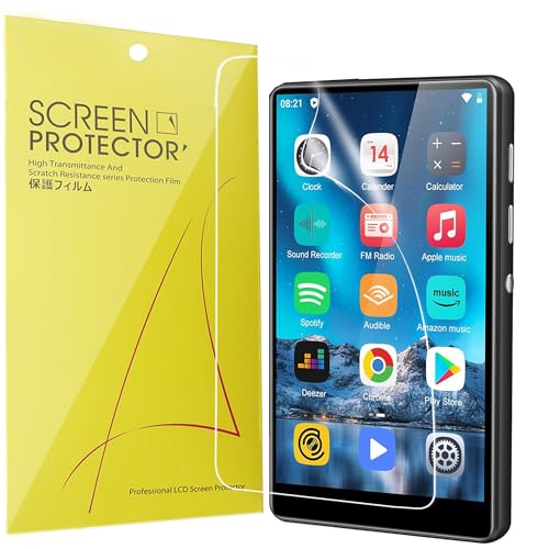 Lamshaw Compatible for SWOFY Mp3 Player Screen Protector, [6 Pack] Full Coverage TPU Clear Film Compatible for SWOFY M503 Pro 4