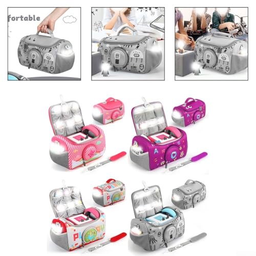 Tragetasche für Toniebox-Starter-Set, Aufbewahrungstasche für Toniebox-Audio-Player, Tragetasche für Toniebox-Zubehör, Tragetasche für Toniebox-Audio-Player und Hören (rot)