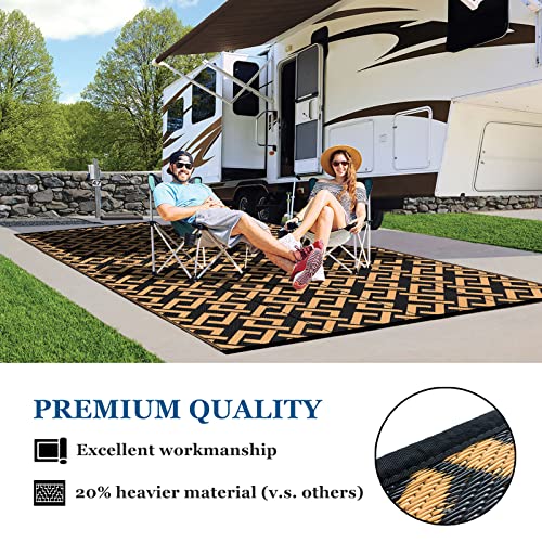 Sapsisel Patio Rug Plastic Straw Rug 5' X 7', Outdoor Rv Rug Reversible Mat Waterproof For Camping, Backyard, Deck, Picnic, Pool #TOP4