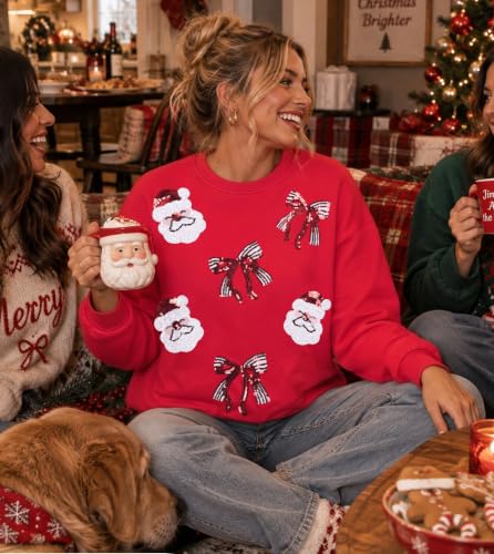 Christmas Sweatshirts for Women Sequin - image 3