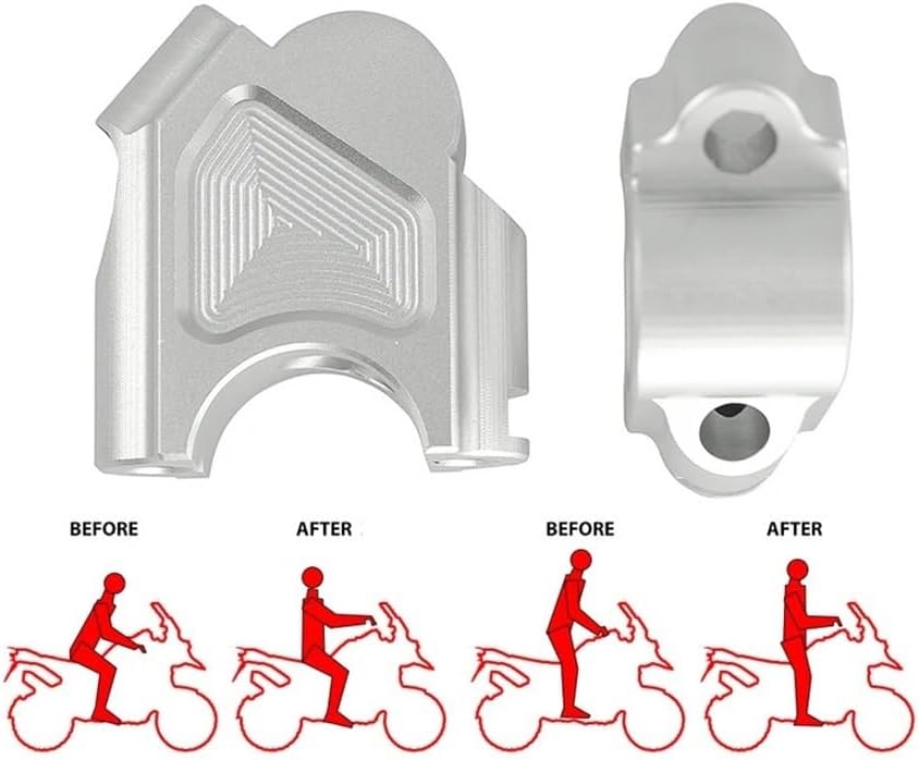 バーライザー F800GS用 ADV用 F800GT用 F800 2014-2018用 バイクハンドルバー高さ調整ライザークランプマ