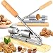 Produktbild Retoo Nussknacker Retro aus Holz und Stahl, Retro Design-Nussknacker Manuelle Walnüsse Öffnen Werkzeug Mit Holzbasis Griff, Nußknacker, Haselnuss Nuss-Zange Für Mandel-Walnüsse Macadamia-Nüsse