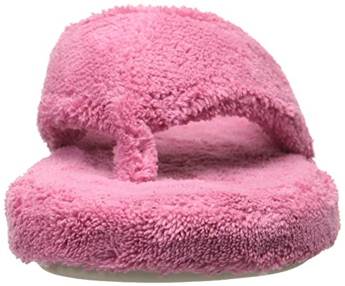 Acorn Womens Spa Thong With Premium Memory Foam Slippers, Azalea, 8 9 Us #TOP1
