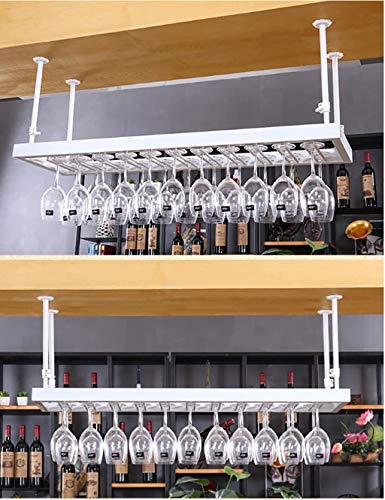 Racks à vin suspendus pour libérer l'espace et ranger vos verres à pied