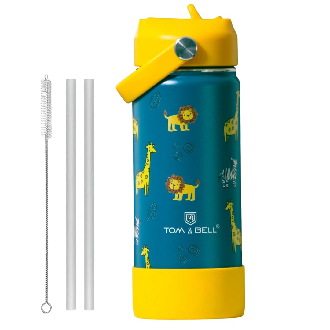 TOM & BELL Insulated Water Bottle for Kids 500ml,Double Wall Water Bottle for School, Sipper Bottle,Hot and Cold, Premium ... - Review, Price and Buying Guide