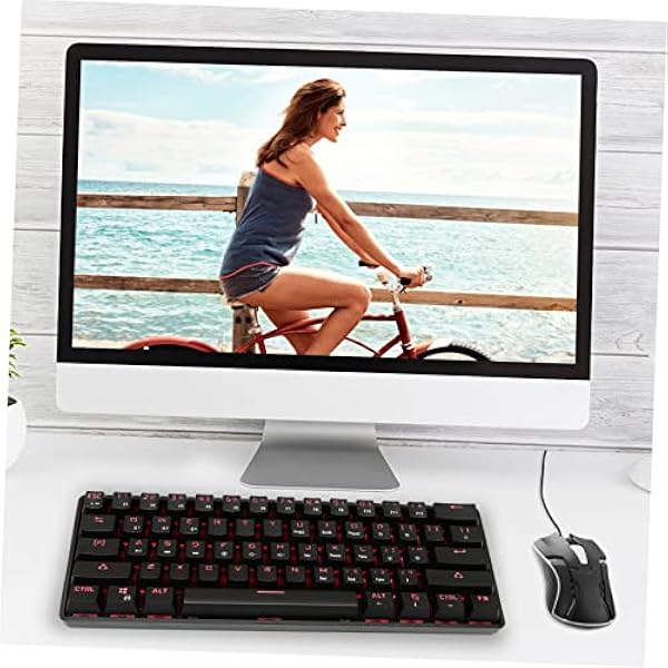 OFFSCH 61 Mechanische Toetsenbord Mechanische Toetsenborden Teclados Inalambricos USB Toetsenbord Full Size Toetsenbord PC Laptop Toetsenbord Computer Toetsenbord Backlight Toetsenbord