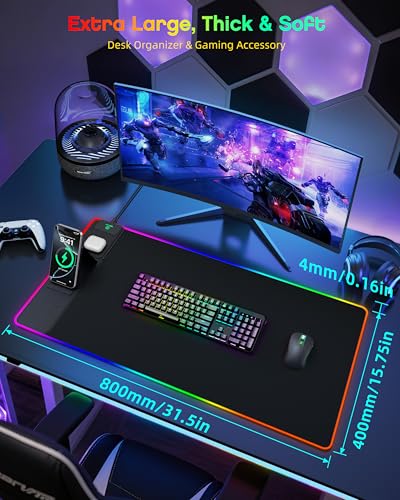 abc.mat 4-in-1 RGB Gaming Mouse Pad