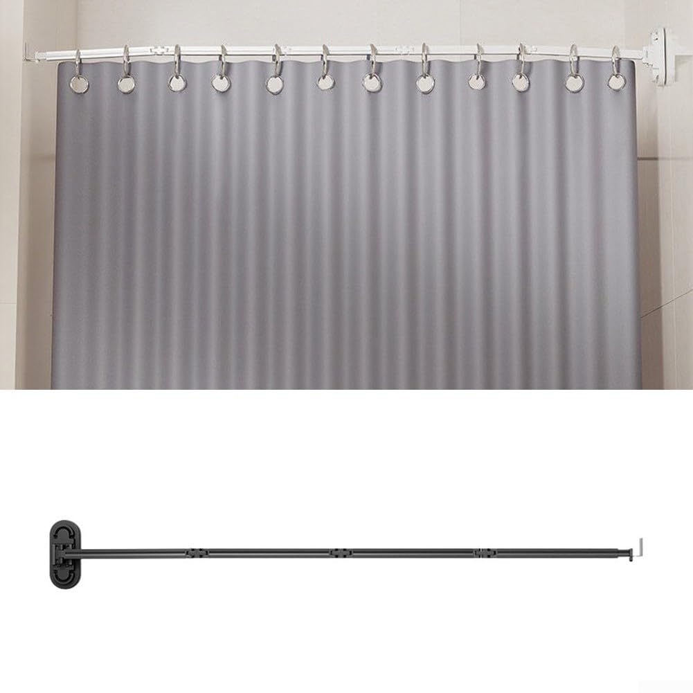 Barre de Rideau de Douche Extensible Gain de Place(Gray)