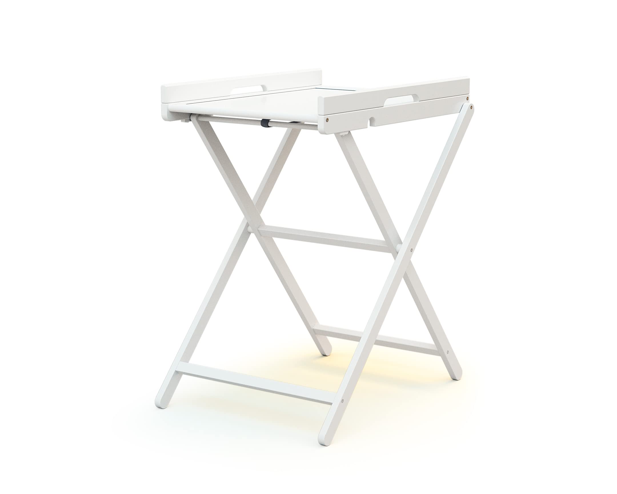 WEBABY - PALA składany stół do przewijania w kolorze białym | wymiary po rozłożeniu (dł. x szer. x wys.): 78 x 58 x 90,5 cm | wymiary po złożeniu (dł. x szer. x wys.): 58 x 11,5 x 111,5 cm | materac