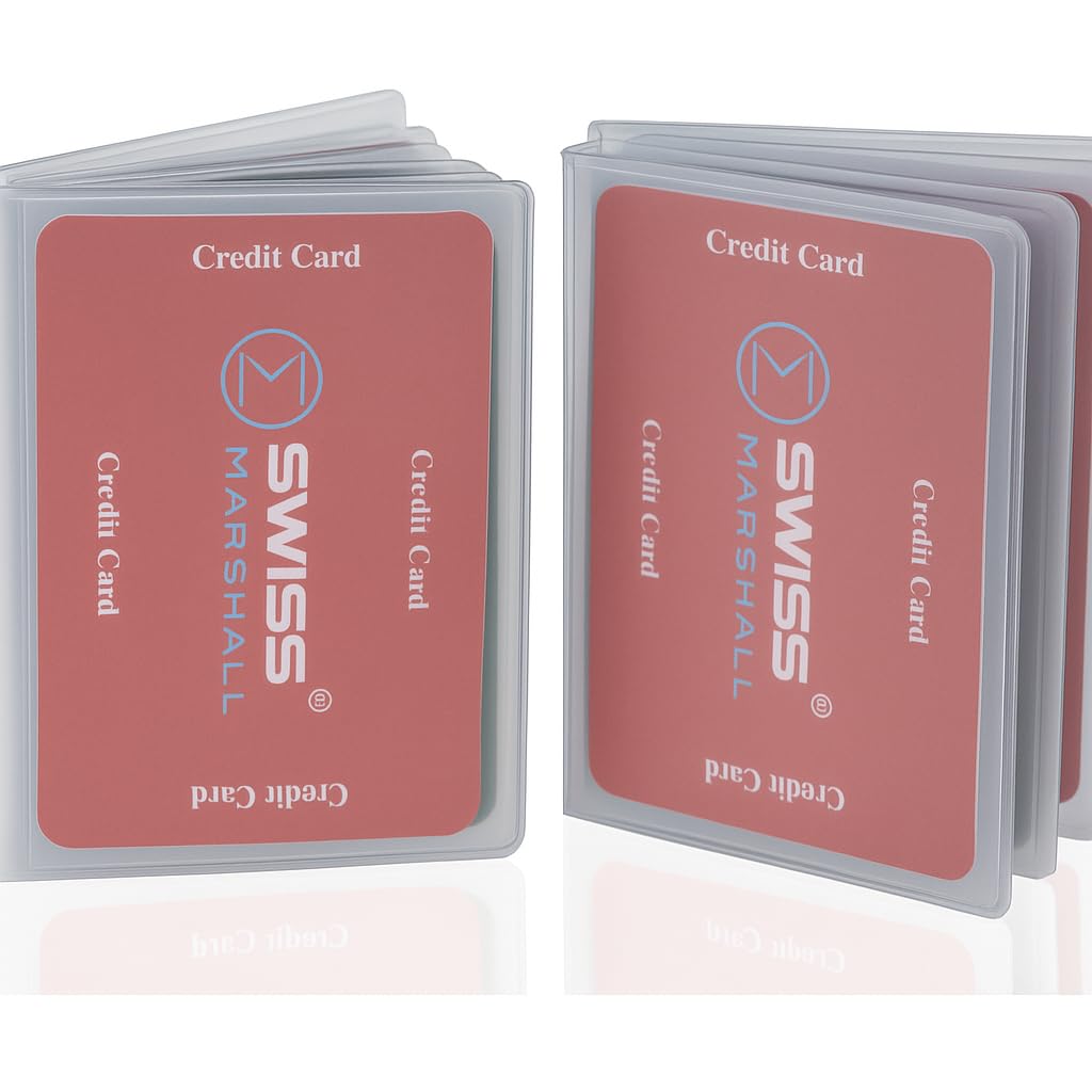 Swiss Marshall Plastic Wallet Insert 6 page SET OF 2 Picture Holder Made in USA