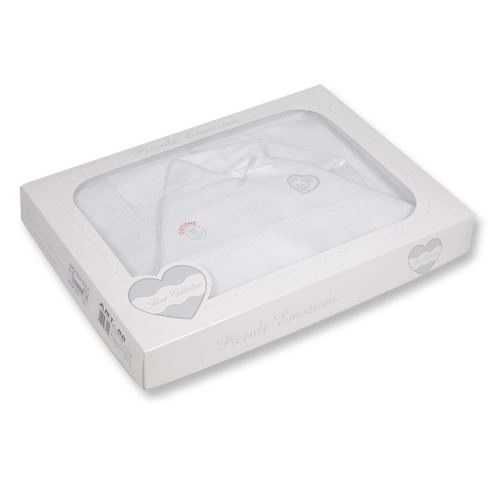 Coppia Culla Neonato Da Ricamare Tela Aida T&R Piccole Emozioni-Bianco