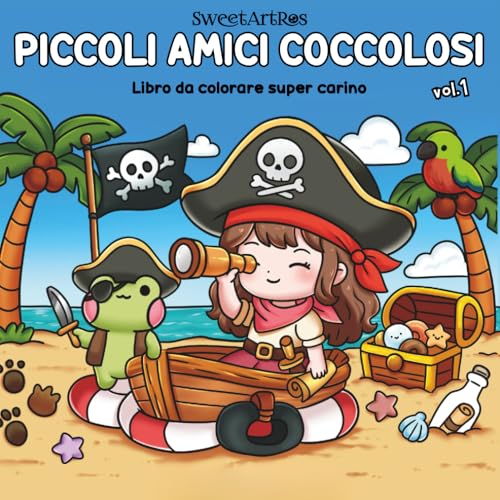 Piccoli Amici Coccolosi ? Vol. 1: Libro da Colorare per Tutte le Eta con Disegni Facili, Carini e Rilassanti in Stile Cute & Coz