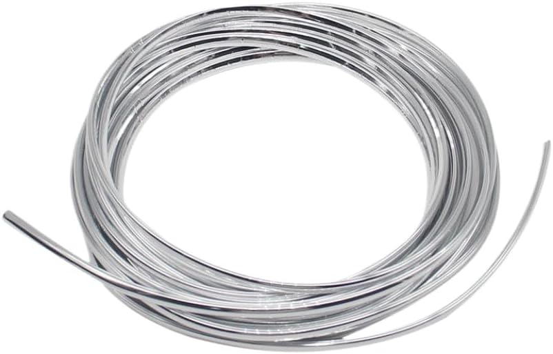 Chrome Plated Decorative Strip U Shape Air Conditioner Car Door Frame Anti Collision Trim 6M Compatible with Car Models Universal Fit(Silver)