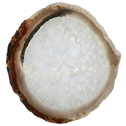 rockcloud 1 PC Agate Slices Geode Stones,Place Card,Irregular Home Decoration Healing Crystals Collection