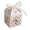 RMTPT 50Pcs/set Love Birdie Heart Laser Cut Gift Candy Boxes Wedding Party Favor