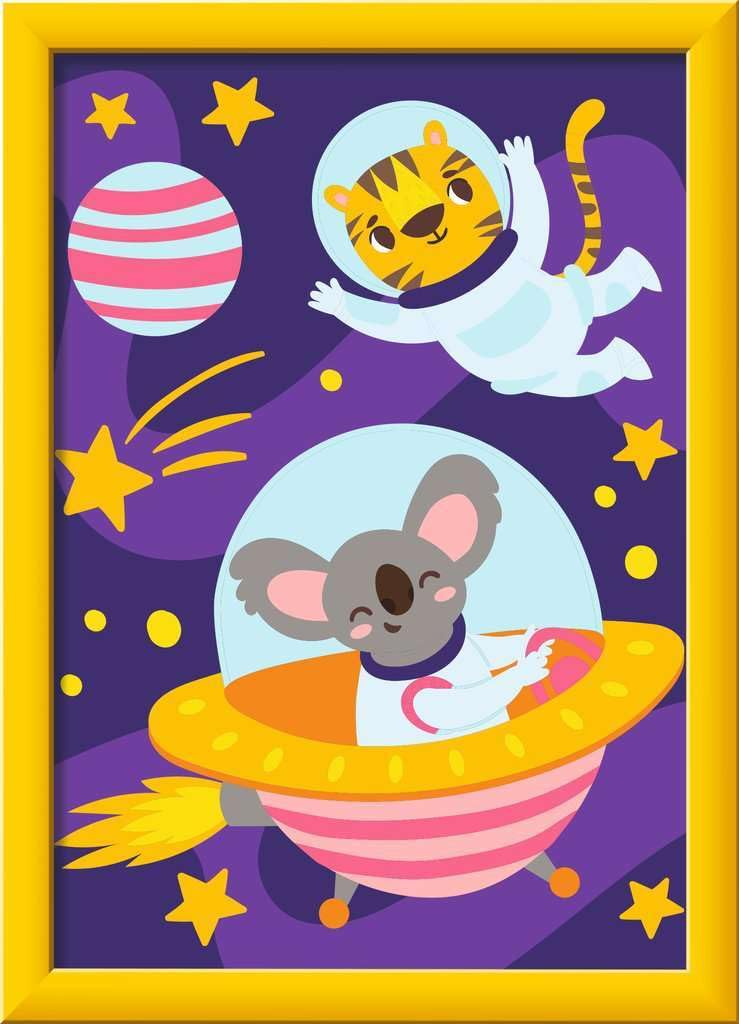 Ravensburger CreArt, Painting by Numbers Children - Animals in Space