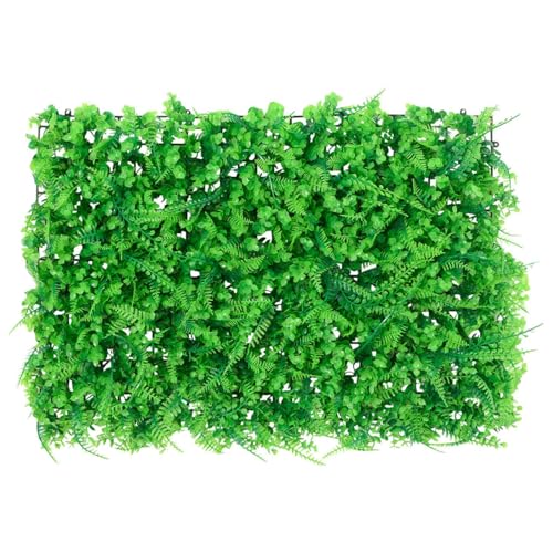 Gecheer Clôture de jardin en feuilles de fougère artificielle Vert 40 x 60 cm