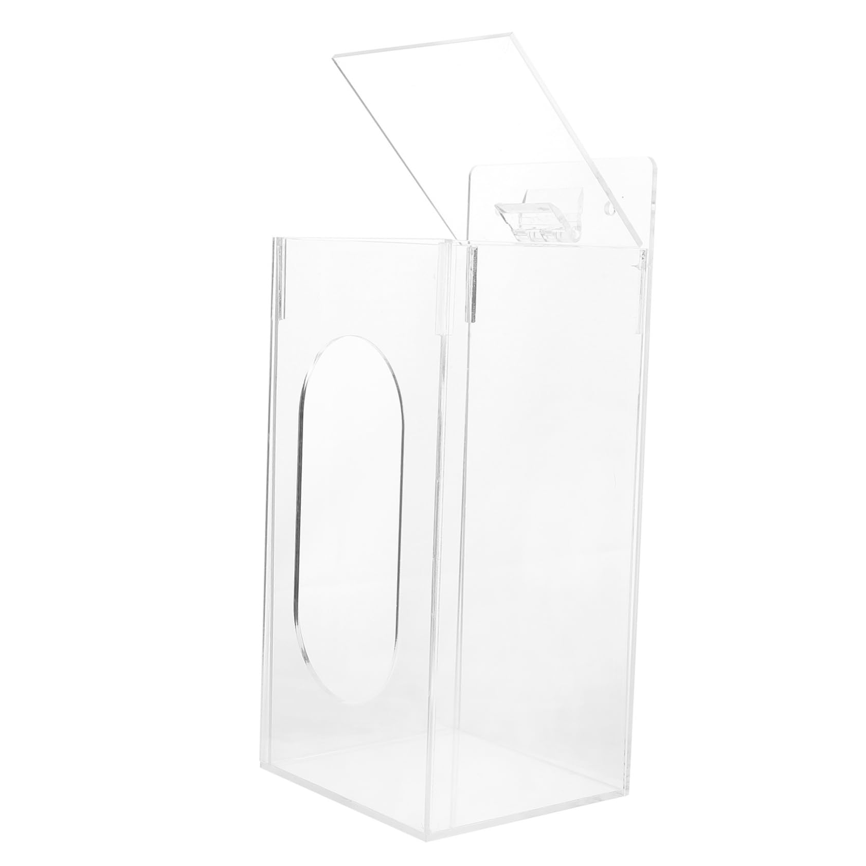SOLUSTRE Dispenser Da Parete Per Maschere Guanti in Acrilico Organizzatore Trasparente Per Accessori Igienici Montaggio Facile Con Fissaggi Inclusi