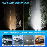 Sycreek H7 LED 24000LM 90 W, żarówka LED H7 1:1 Mini design 6500K zimna biel, zestaw be konwersja halogenowa, żarówka reflektorów do samochodu lub motocykla 12 V
