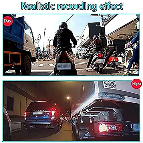 OBEST Motorcycle Camera, Motorcycle Dash Cam 720P Dual AHD Front Rear with 2\'\' IPS Screen, G-Sensor Parking Mode Loop Recording Bike Cycle Driving Recorder (Ultra Waterproof)